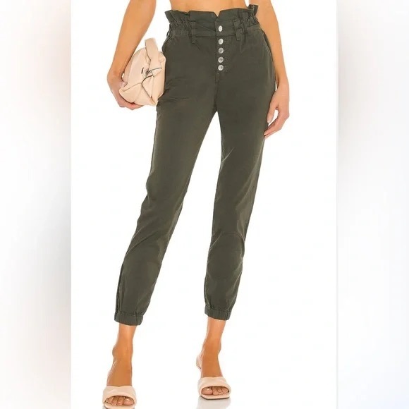 Veronica Beard Pants - Veronica Beard - Tedi High-Waist Button-Fly Pants